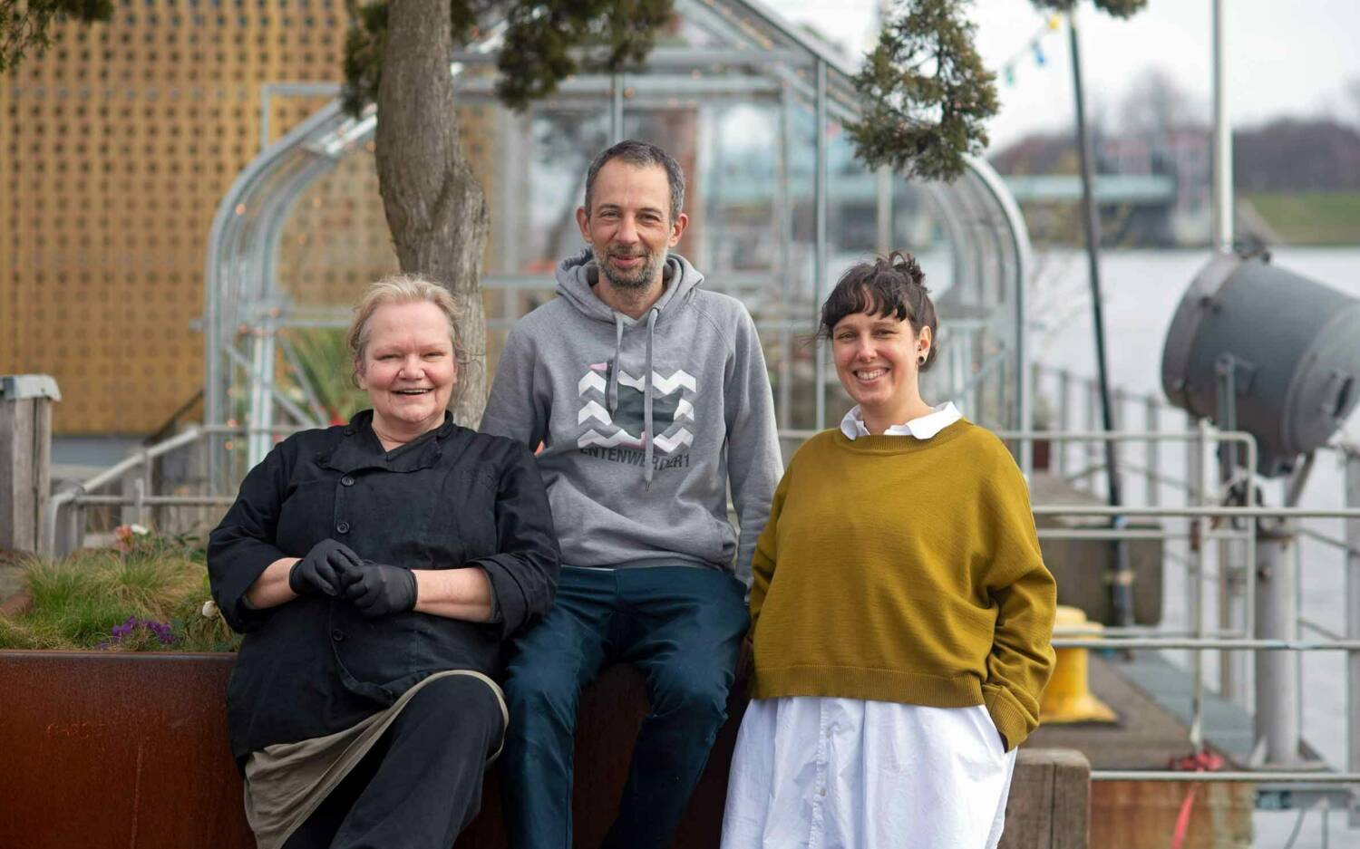 Das Team vom Café Entenwerder 1 im Interview / ©Felix Amsel