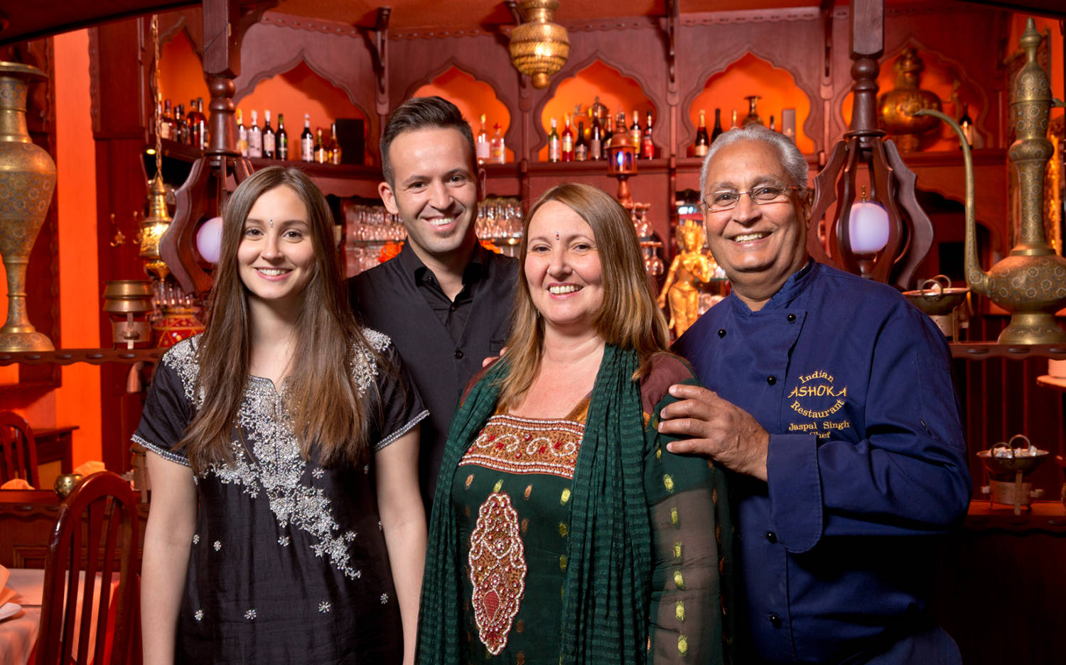 Jaspal Singh und seine Familie vom Ashoka / ©Stefan Malzkorn