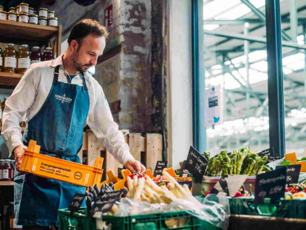 Markthalle und Restaurant in einem: In der Hobenköök findet man Produkte lokaler Erzeuger / ©Lichtbildstudio