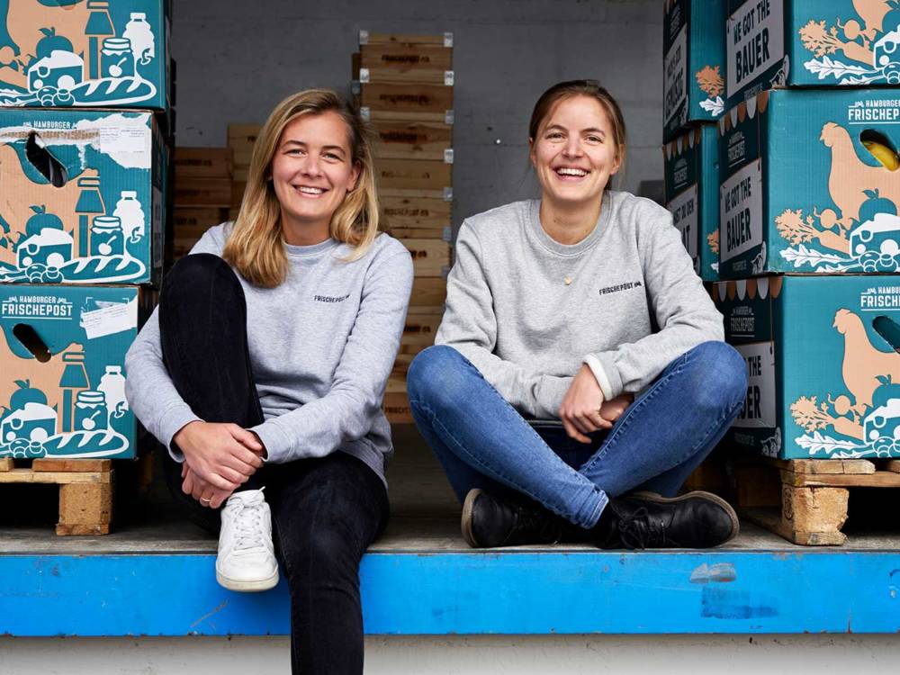 Eva Neugebauer und Juliane Willing haben 2015 gemeinsam die Frischepost gegründet / © Frischepost 