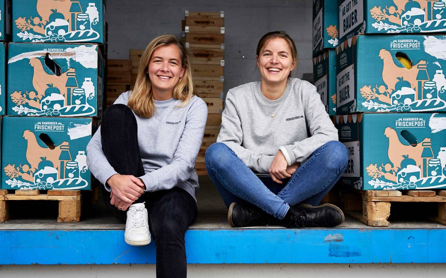 Eva Neugebauer und Juliane Willing haben 2015 gemeinsam die Frischepost gegründet / © Frischepost 