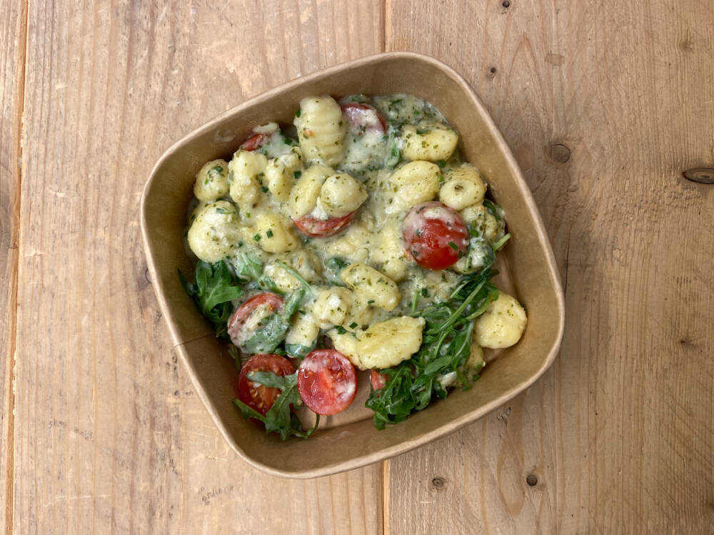 Gnocchi mit cremigem Basilikum-Pesto, 6 Euro