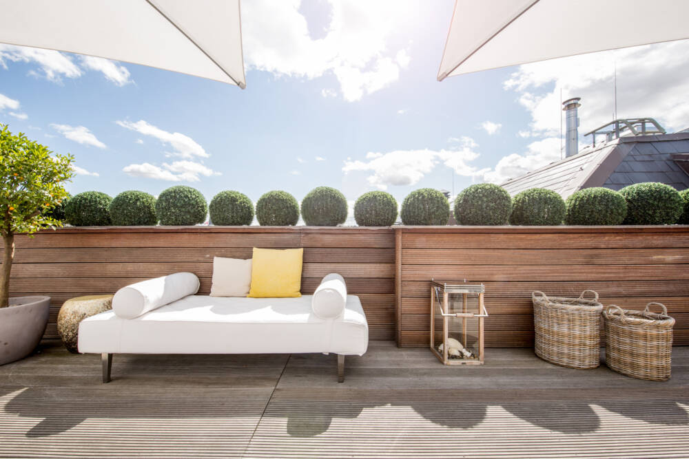 Auf der Dachterrasse gibt’s eine gute Portion Sonne / ©Guido Leifhelm