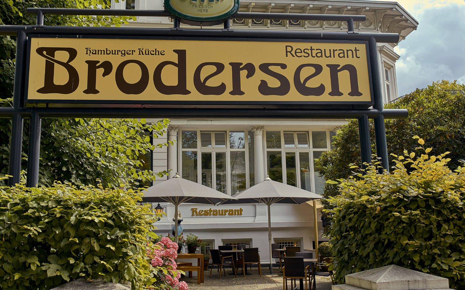 Das Restaurant Brodersen befindet sich in einer alten Jugendstilvilla / ©Marc Sill