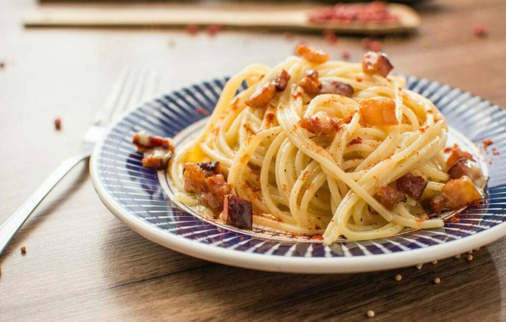 Spaghetti Carbonara im Bistro Italia / ©Unsplash/Raphael Nogueira