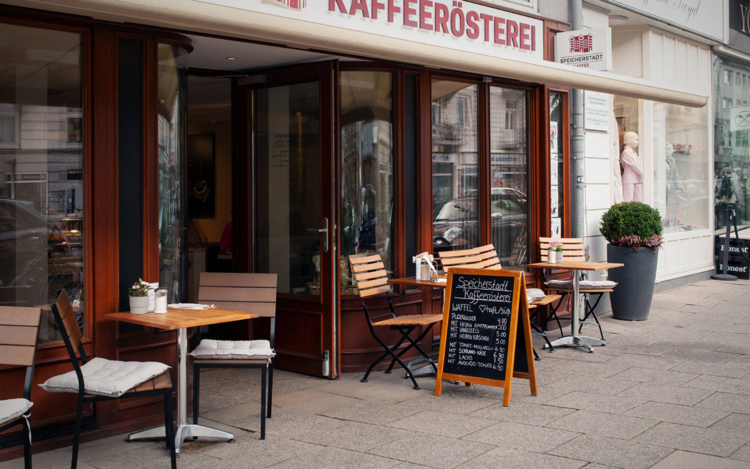 Das Café der Speicherstadt Kaffeerösterei in Eppendorf hat seit dem 24.Juni 2023 geschlossen / ©Speicherstadt Kaffeerösterei