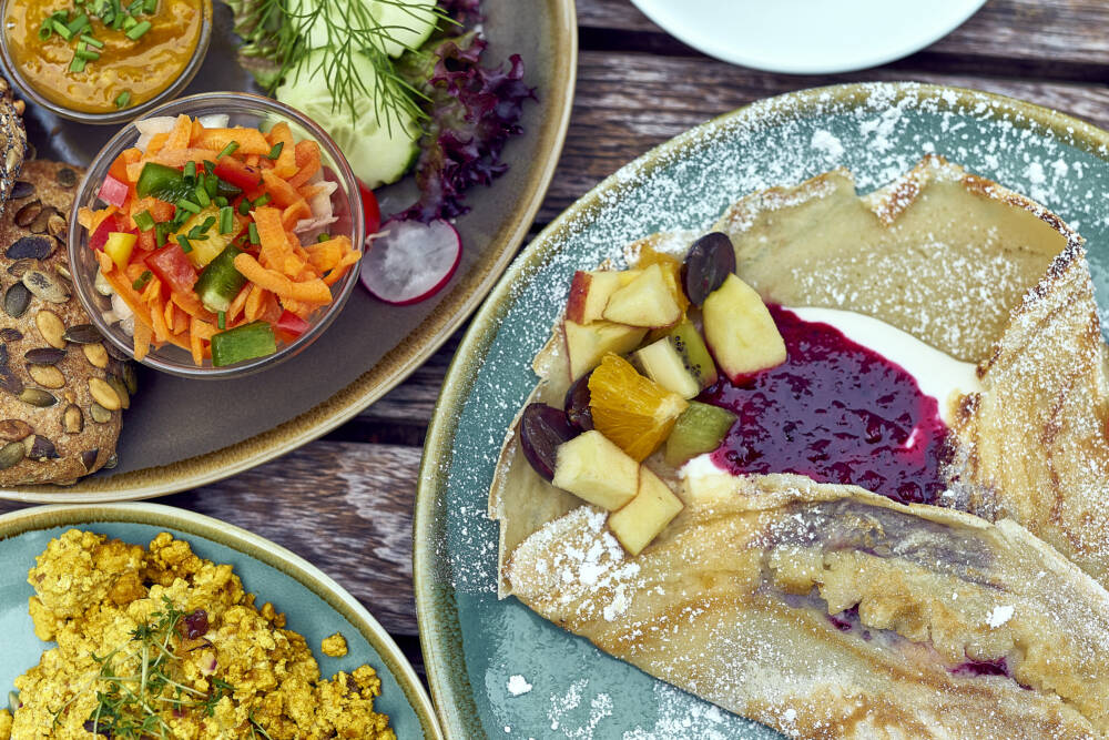 Scrambled Tofu, Pfannkuchen oder ganz klassisch Brötchen? Das Café Koppel erfüllt Frühstückswünsche / ©Marc Sill