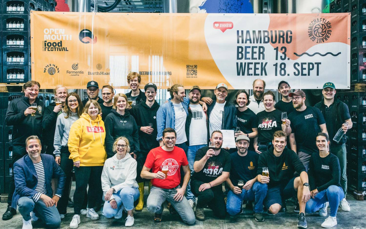 20 Brauereien haben gemeinschaftlich das Co-Brew „Hazy Hoppy Helles“ gebraut  / ©Daria Yanina