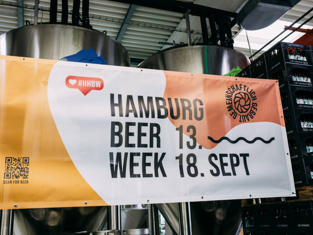 Das offizielle Banner der diesjährigen Hamburg Beer Week / ©Daria Yanina