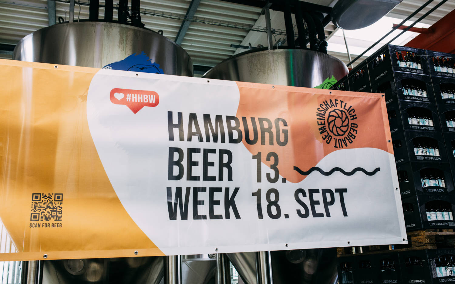 Das offizielle Banner der diesjährigen Hamburg Beer Week / ©Daria Yanina