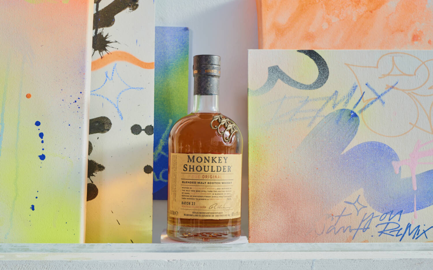 Passt gut zusammen: Kunst und Whisky / ©Monkey Shoulder