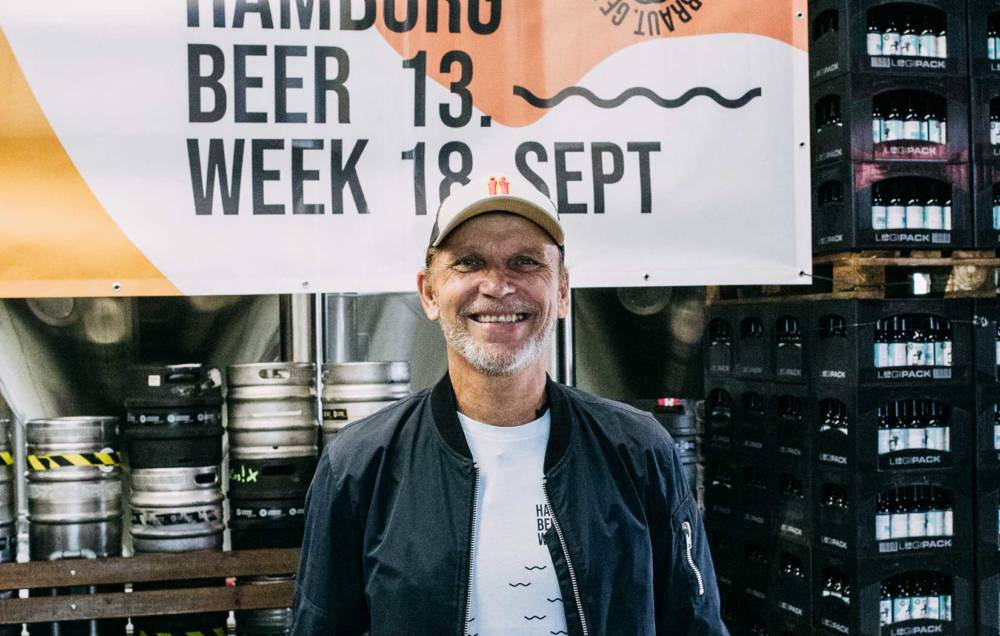 Axel Ohm, Mitorganisator der Hamburg Beer Week, bei der diesjährigen Hamburg Beer Week / ©Daria Yakina