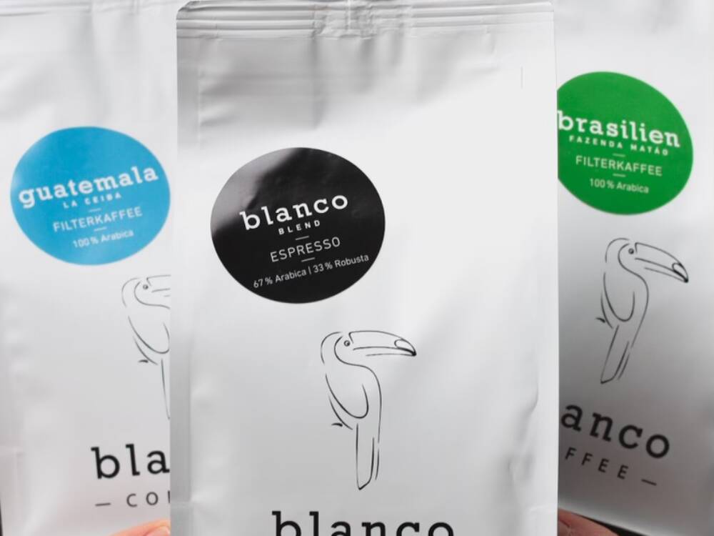 Die hauseigene blanco-Kaffeeröstung gibt es als Espresso und Filterkaffee / ©Café Blanco