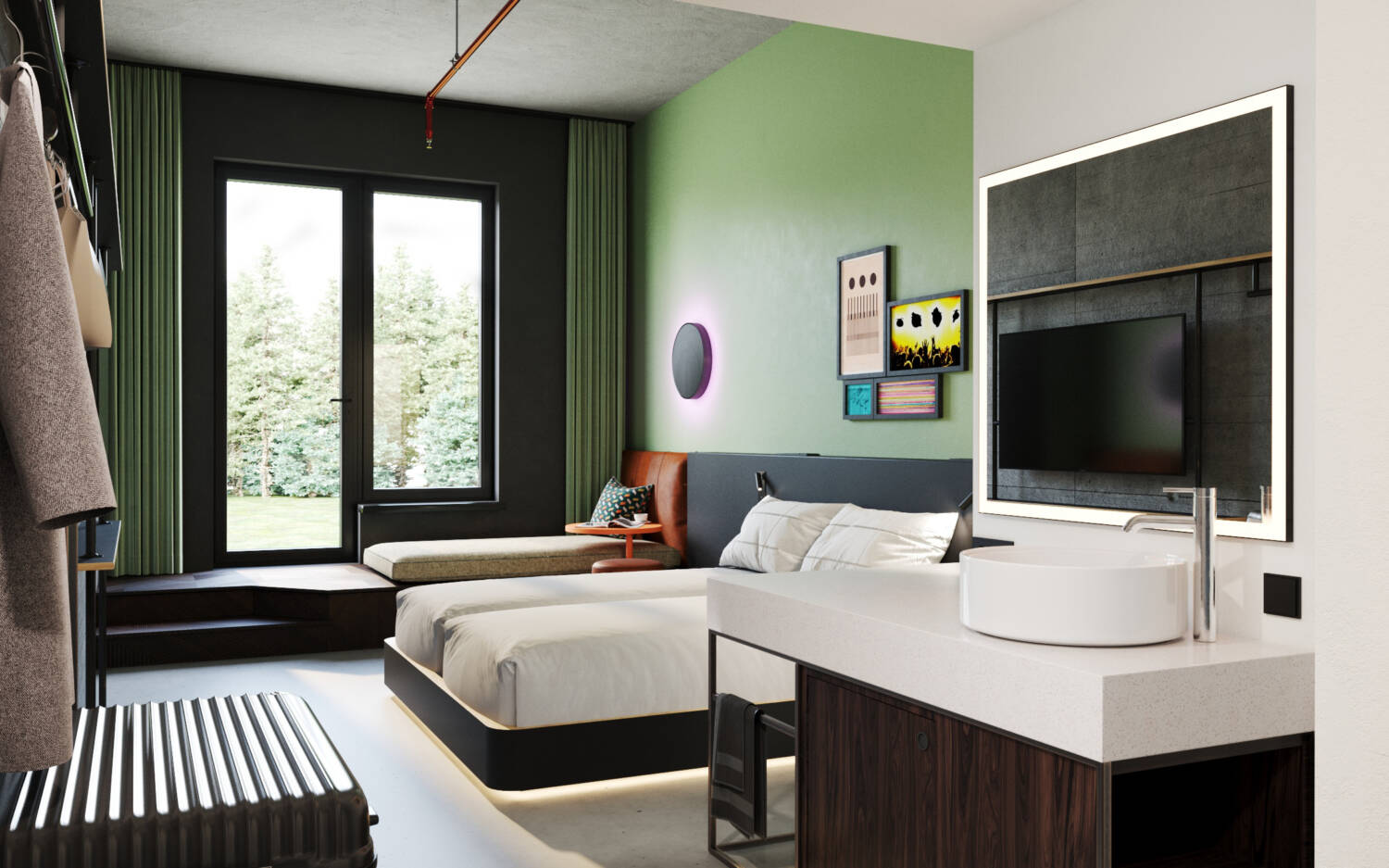Drei unterschiedliche Zimmerkategorien sollen Gäste in das Hotel auf St. Pauli locken / ©RIMC