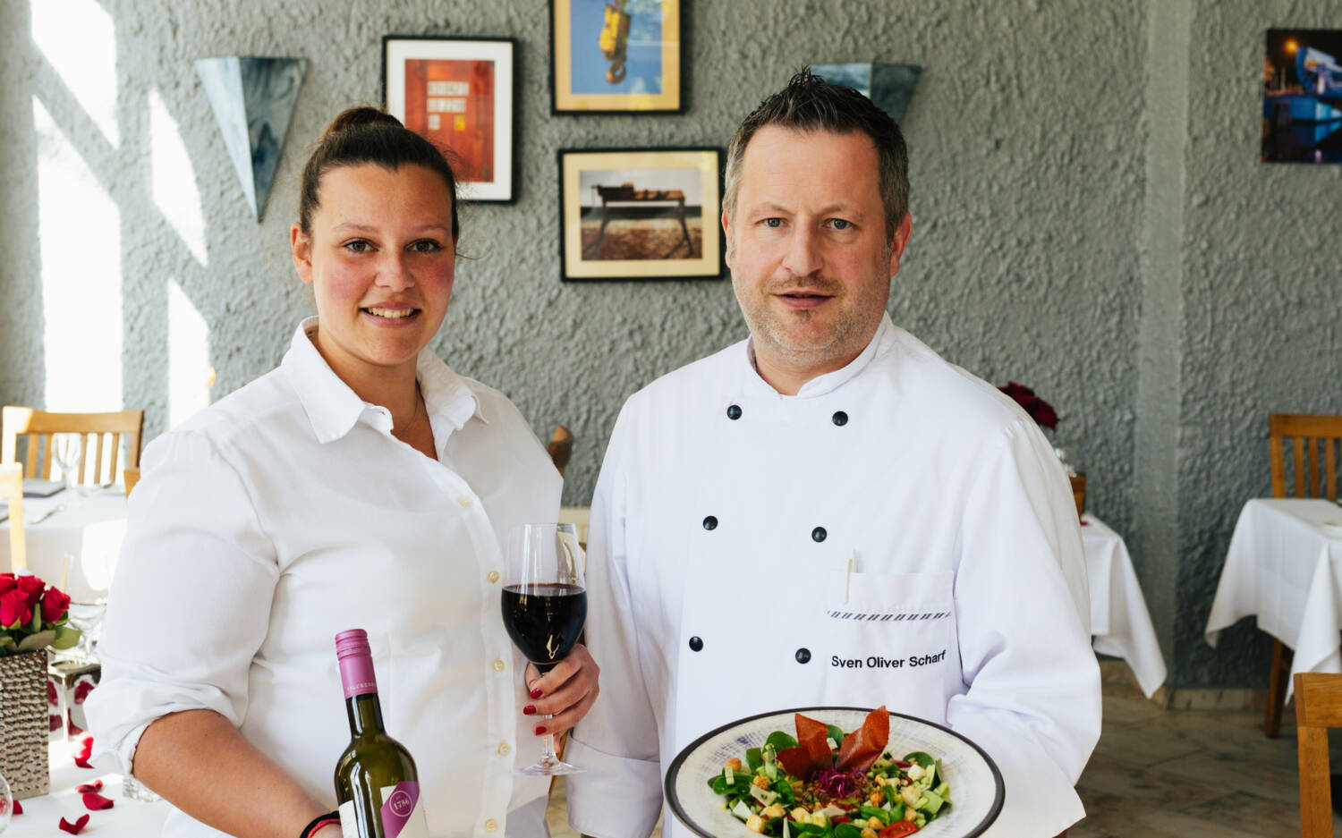 Louisa de Carvalho Gärtner und Inhaber Sven Oliver Scharf servieren Leckeres in Harburg / ©Julia Schumacher