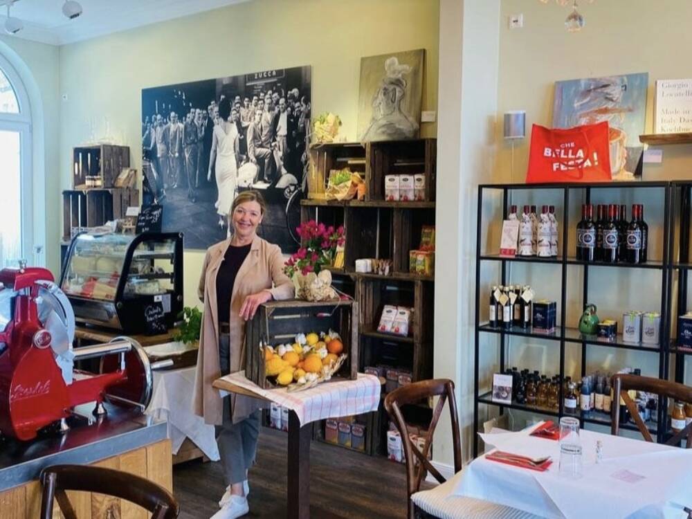 Barbara Rössler betreibt ihr Ladenrestaurant Piccolo Amore an der Elbchaussee.  / ©Piccolo Amore