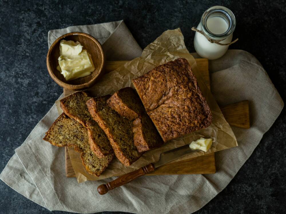 Das Leben isst schön überzeugt mit Bananenbrot / ©Unsplash/Whitney Wright