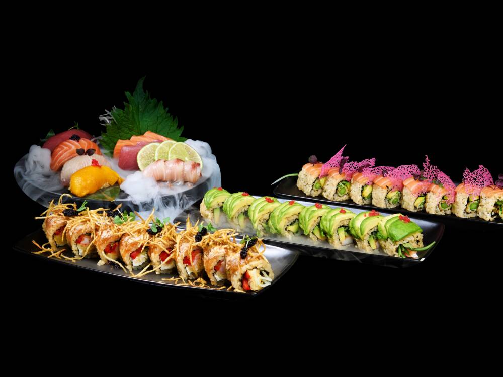Sushimeister-Kreationen: eine Fusion aus Farben, Aromen und Texturen auf einem Teller – Sencha in der HafenCity / ©Sencha