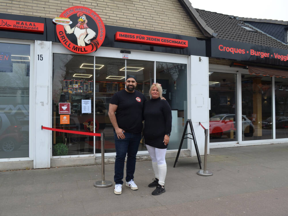 Ali Beikchani und Anja Wulf führen gemeinsam das Grillmill in Tonndorf /©Marina Höfker