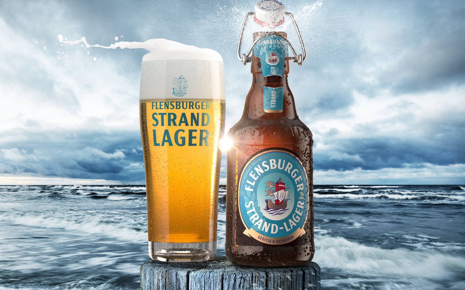 Echt nordisch: Das Flensburger Strand-Lager ist der neuste Zuwachs im Sortiment / ©FLENS