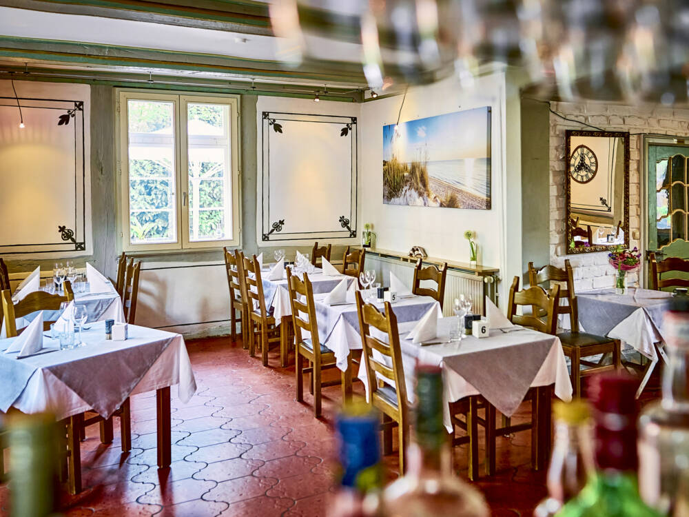 Die Einrichtung im Pagano ist gemütlich rustikal – und passt damit wunderbar in das Fachwerkhaus, in dem das Lokal beheimatet ist / ©Marc Sill