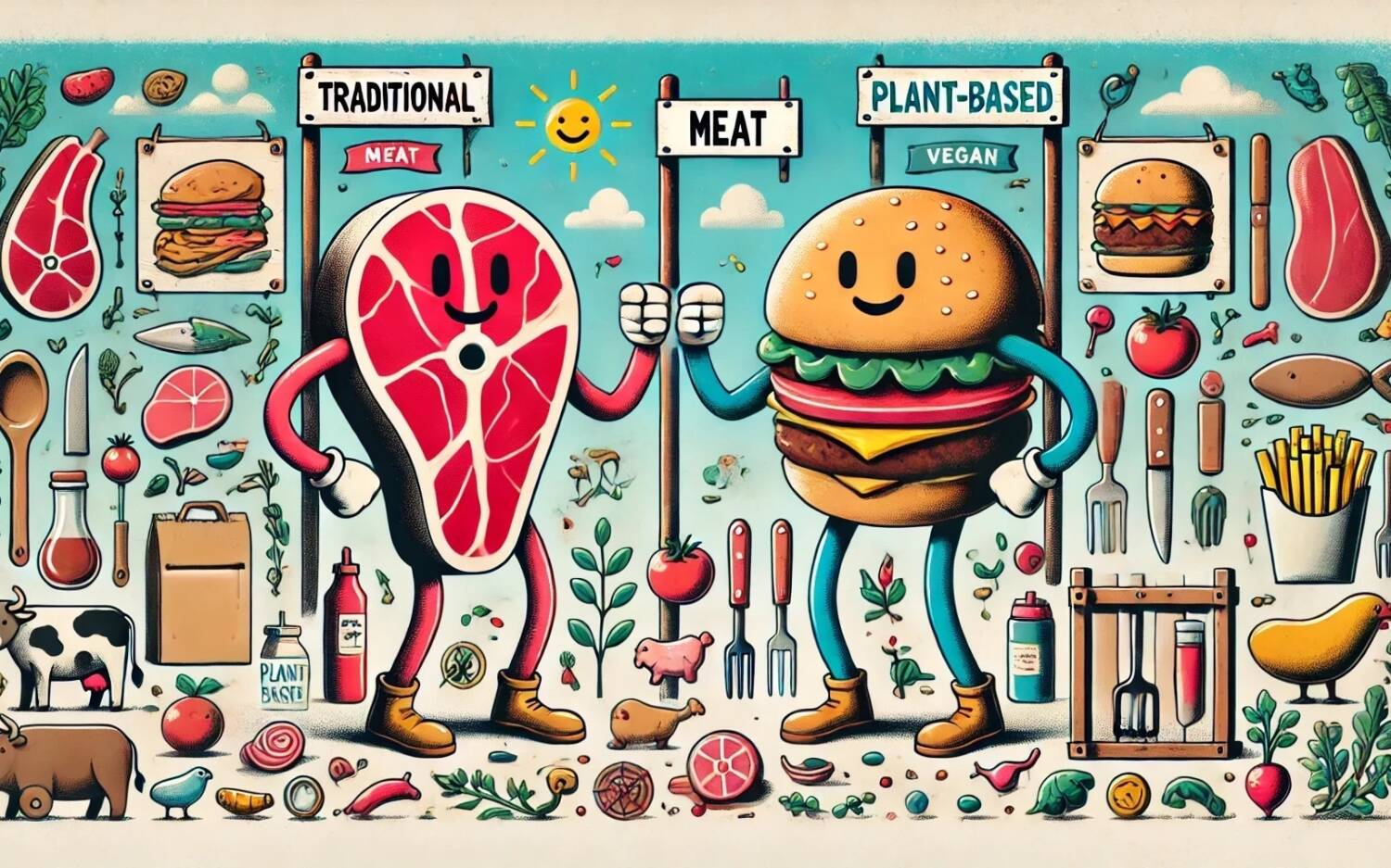 Vegane Bratwurst, veganes Steak, veganes Hackfleisch – Pro und Kontra / ©ChatGPT