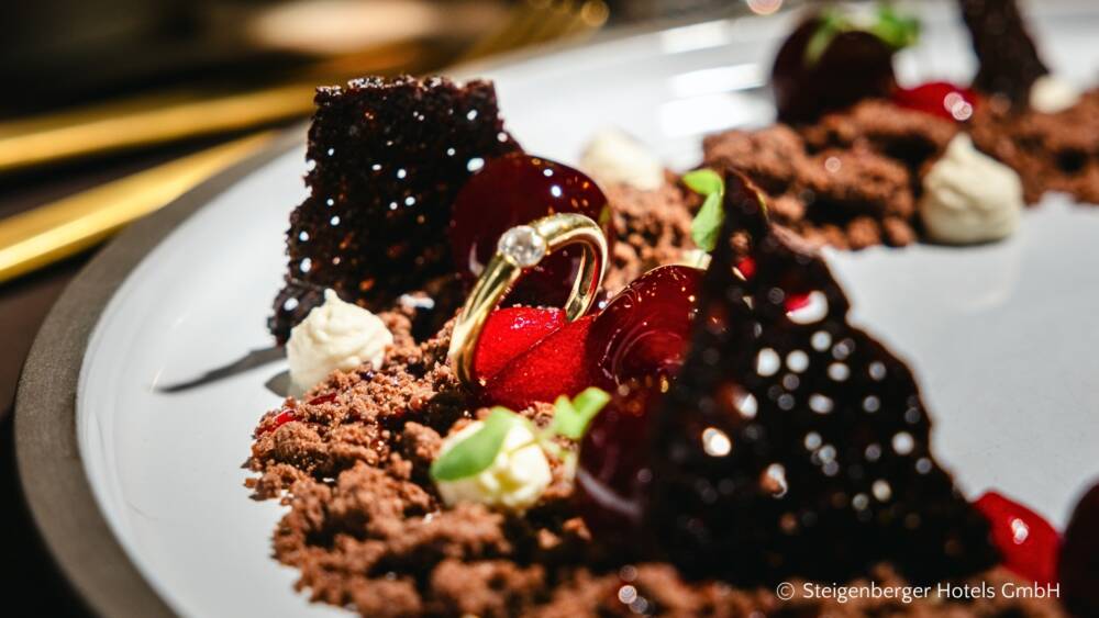Für besondere Anlässe: Im Dessert verbirgt sich ein Schatz / ©Steigenberger Hotels GmbH