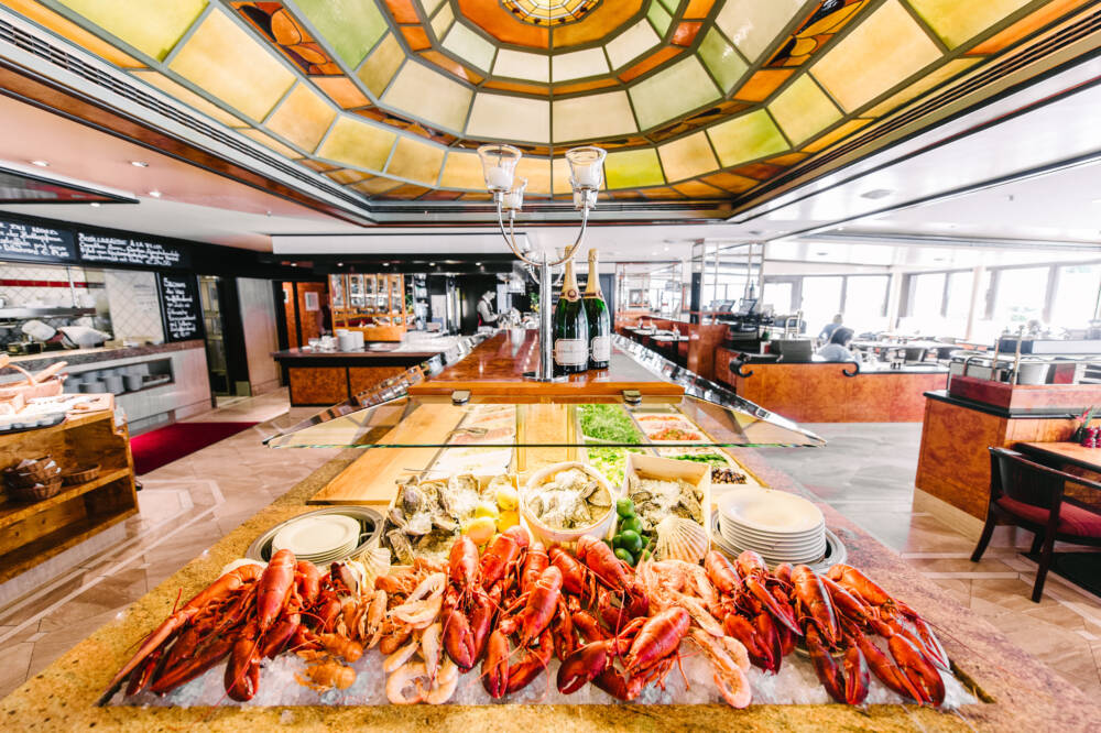 Schick speisen: In der Brasserie Flum gibt es am Valentinstag ein romantisches Dinner / ©Grand Elysée Hamburg
