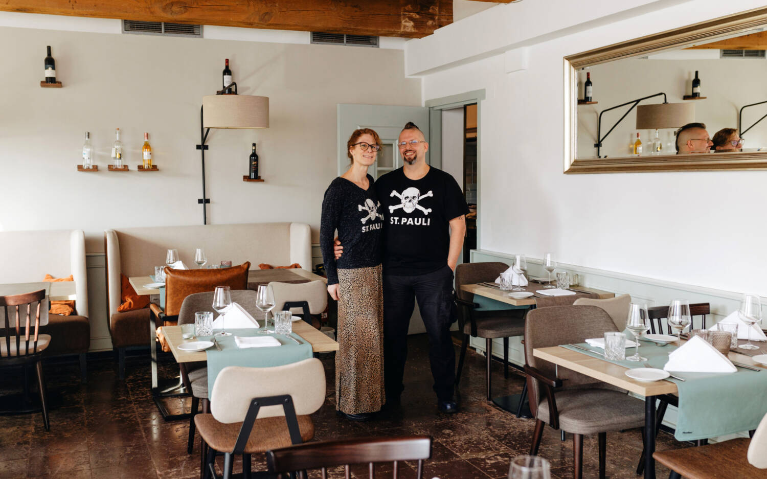 Aggi und Mario Meusel freuen sich über den Testsieg im Norden / ©Julia Schumacher