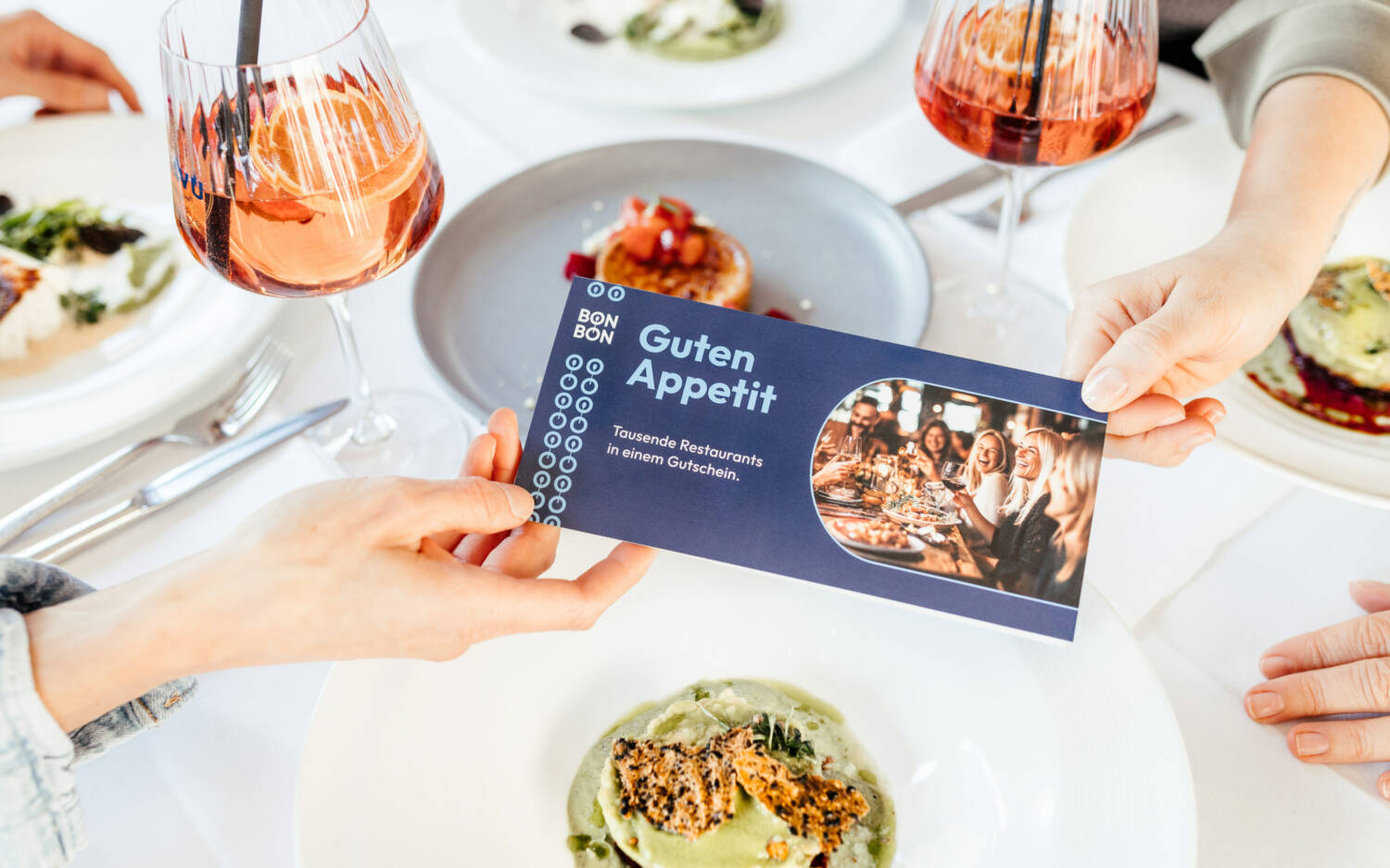 Die Bon Bon Restaurant-Gutscheine sind in über 10.000 Gastronomien in ganz Deutschland einlösbar /©Bon Bon