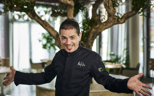 Gastgeber Matteo Ferrantino heißt seine Gäste herzlich willkommen im Bianc / ©Marc Sill 