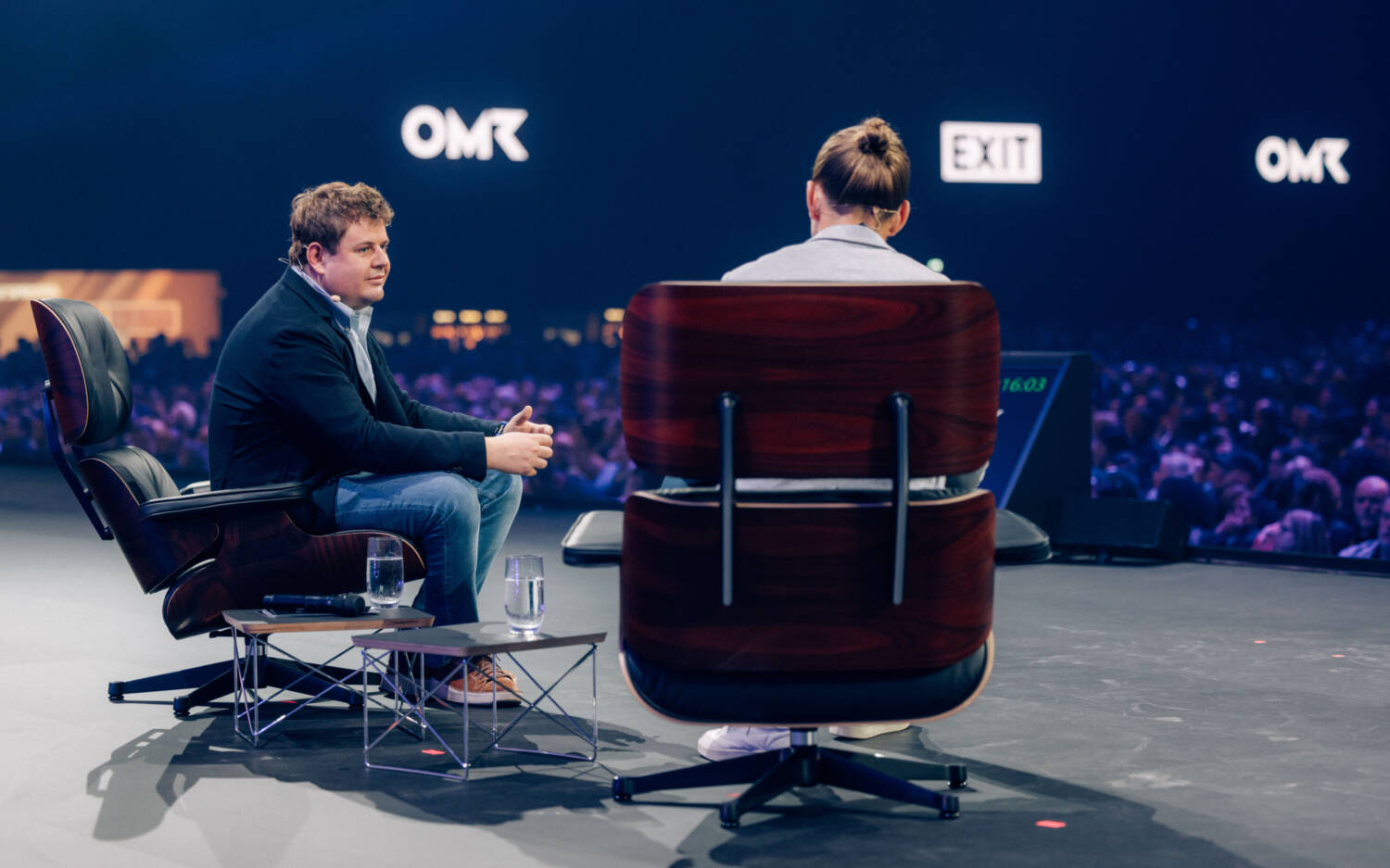 Nicholas Turley, Head of Product für ChatGPT bei OpenAI, erzählt auf der „Conference Stage“ über KI / ©Dominik Schreiner