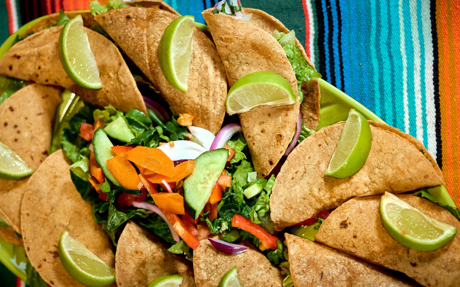Zum Teilen: eine große Taco-Platte im La Quesadilla / ©Marc Sill