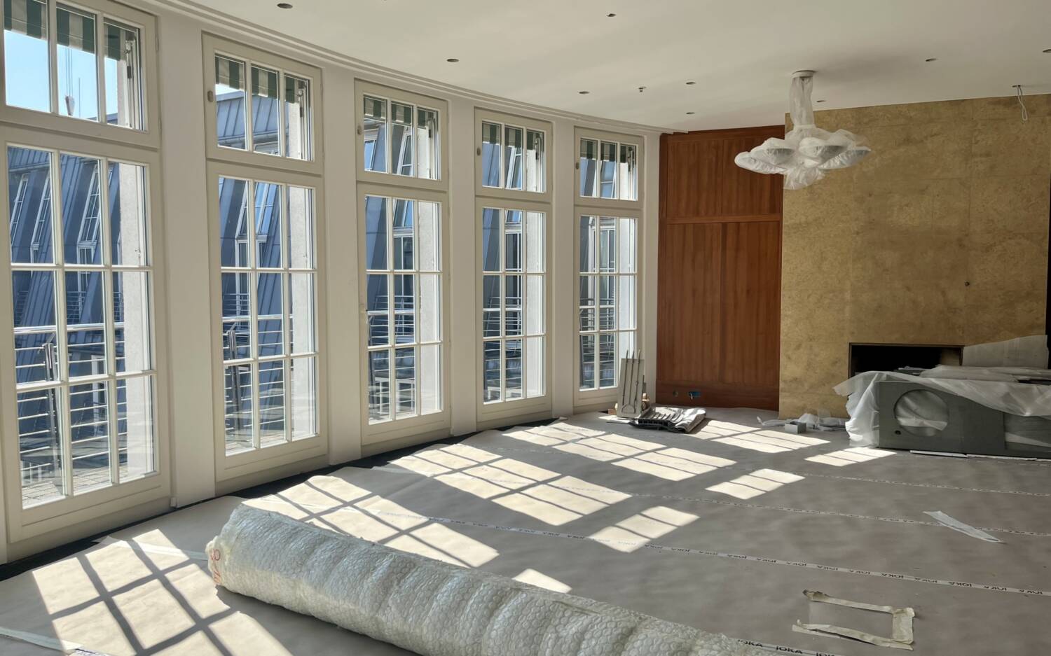 Noch lässt sich die künftige Präsidentensuite des Luxushotel Conrad nur erahnen / ©Alice von der Laden