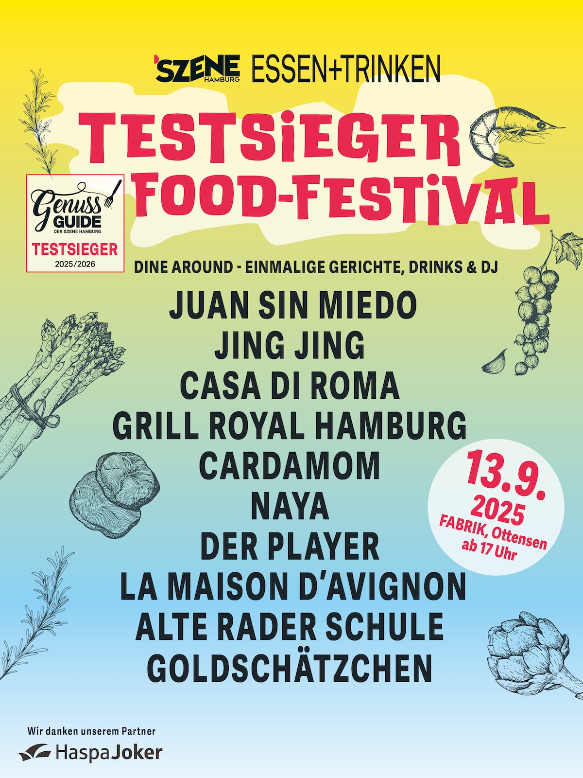 Poster zum Testsieger Food-Festival