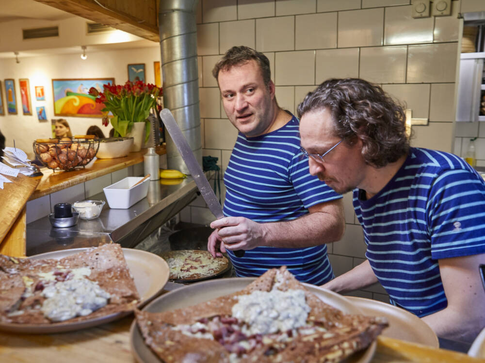Die Crêpes und Galettes kommen in den unterschiedlichsten Varianten. Natürlich gibt es auch vegane Alternativen / ©Stefan Malzkorn 