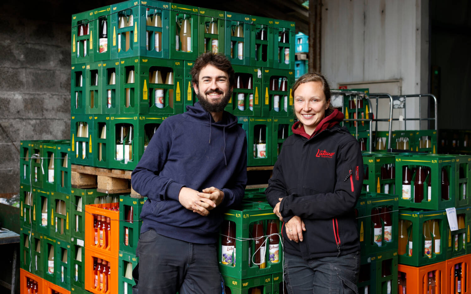 Philipp und Isabel Hawranek führen die Lütauer Süßmosterei in vierter Generation / ©Johanna Zobel