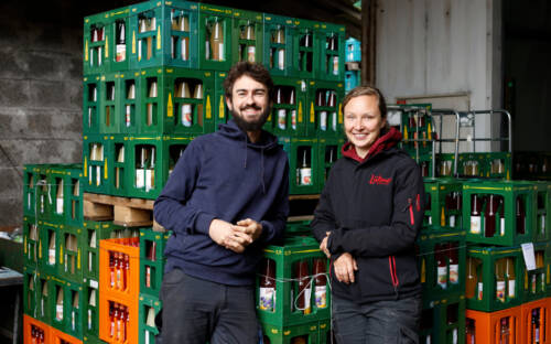 Philipp und Isabel Hawranek führen die Lütauer Süßmosterei in vierter Generation / ©Johanna Zobel
