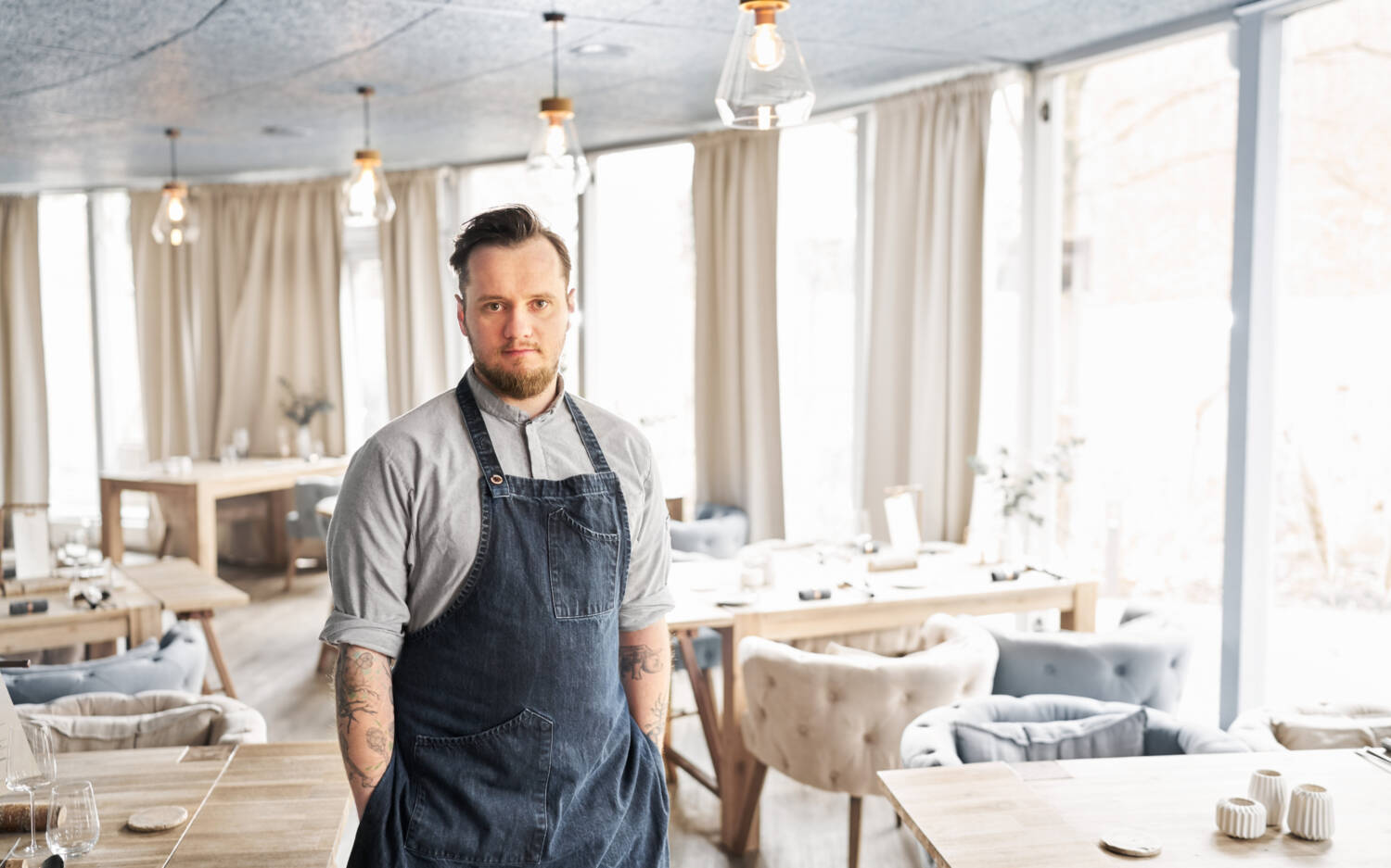 Tony Hohlfeld reist aus dem Restaurant Jante in Hannover an / ©Jante