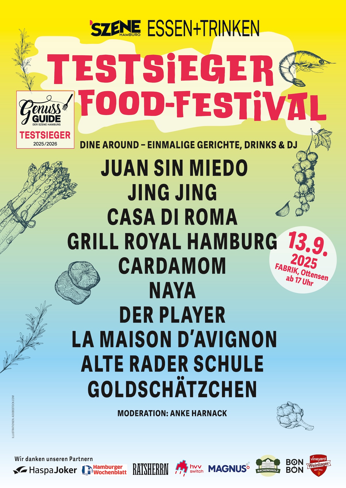 Poster des Testsieger-Food-Festival