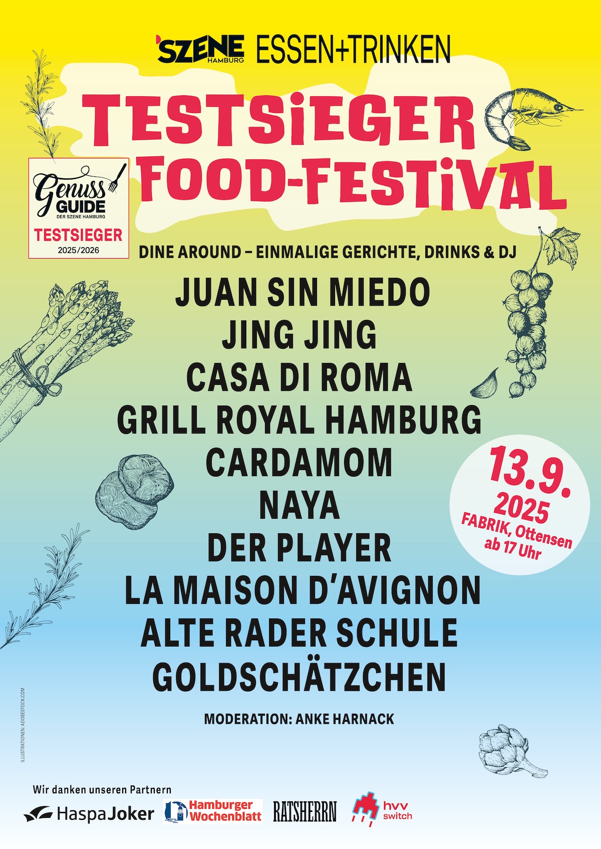Poster des Testsieger-Food-Festival