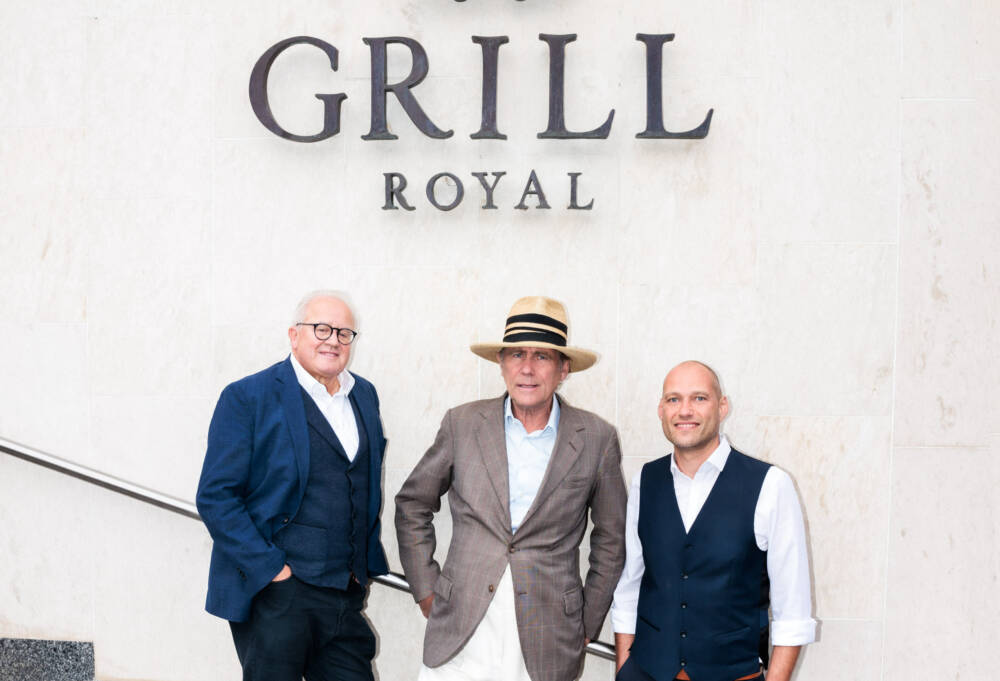 Die Zusammenarbeit von Fritz Keller, Grill-Royal-Mitgründer Stephan Landwehr und Geschäftsführer Frederik Schade macht das Grill Royal Hamburg zu einem exklusiven Ort/ ©Clemens Porikys