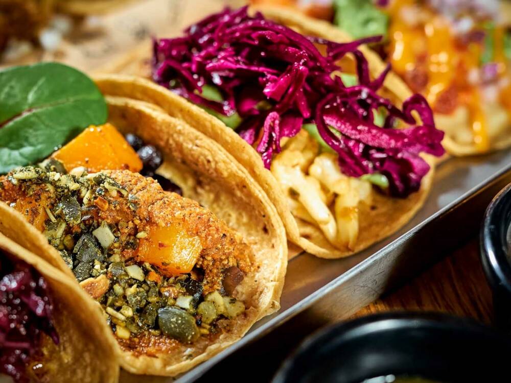 Vielfältige Kreationen mexikanischer Tacos /©Marc Sill