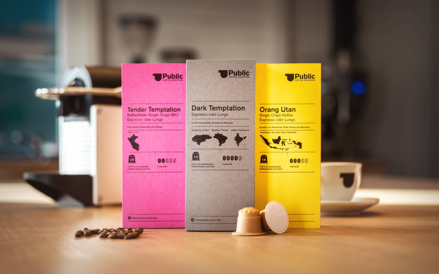 Auch Kapseln mit  „Third Wave“-Kaffee von PCR gibt es / ©Public Coffee Roasters