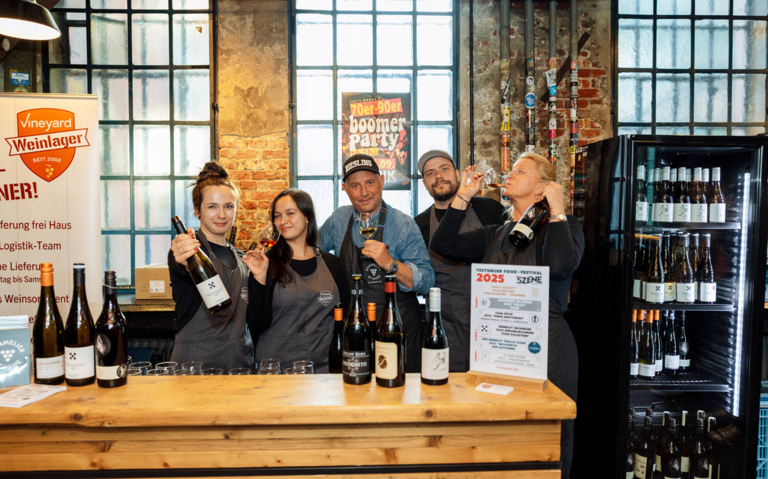 Neben den kulinarischen Leckereien standen auch Weine von Vineyard zur Verfügung / ©Lisa Holiarchuk