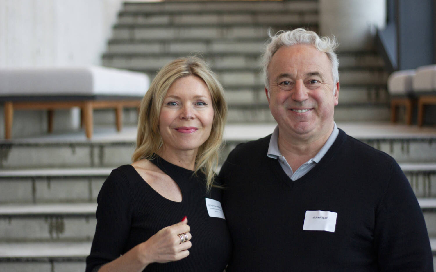 Tina Ingwersen-Matthiesen, Geschäftsführung Herbivore Hub, mit ihrer Begleitung Michael Späth / ©Johanna Zobel