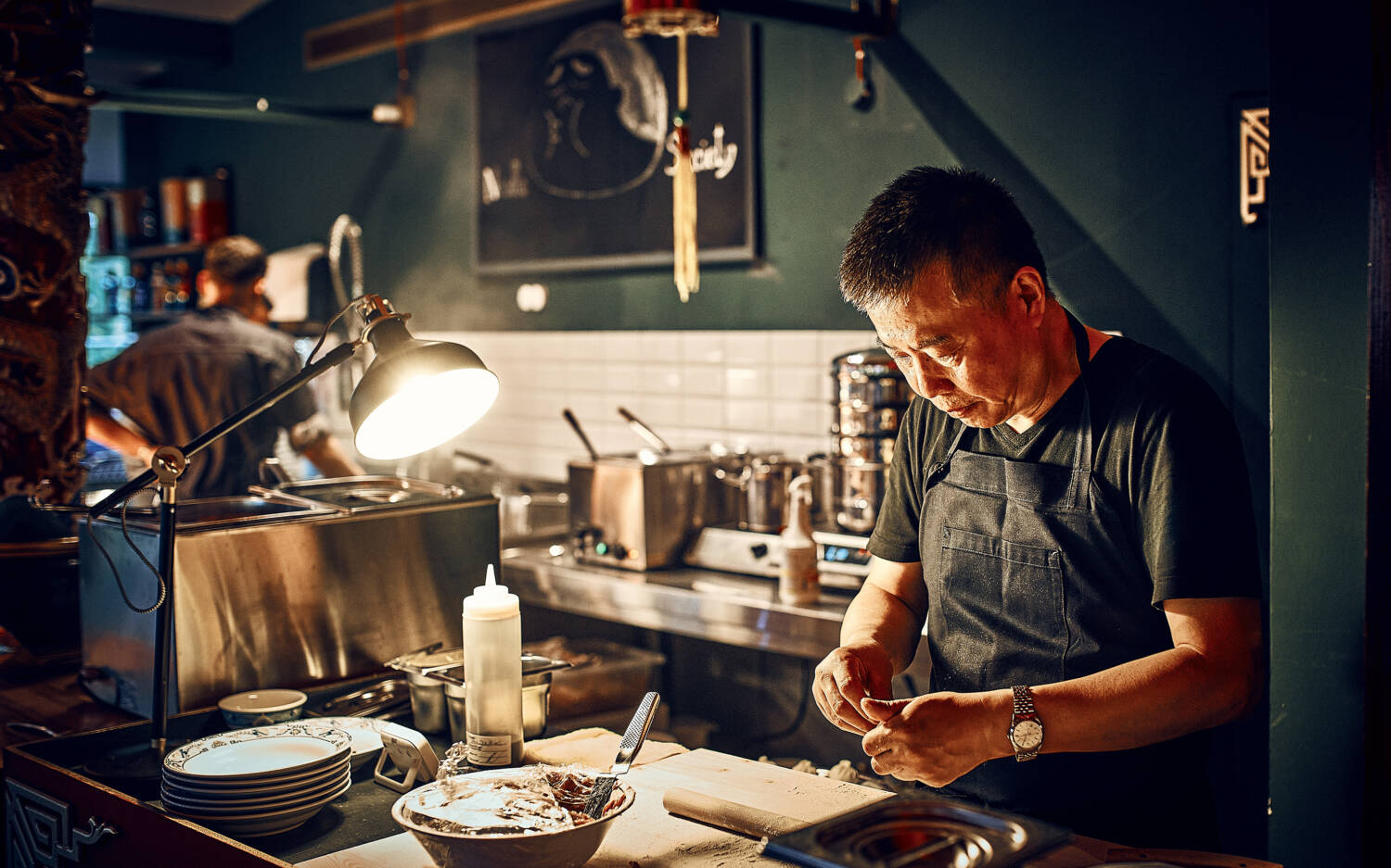 Im asiatischen Restaurant in der Sternschanze werden Nudeln und Teigtaschen frisch zubereitet /©Marc Sill