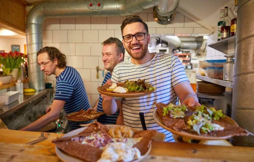 Seit wenigen Tagen serviert das Ti-Breizh-Team auch im Eppendorfer Weg bretonische Galettes / ©Marc Sill