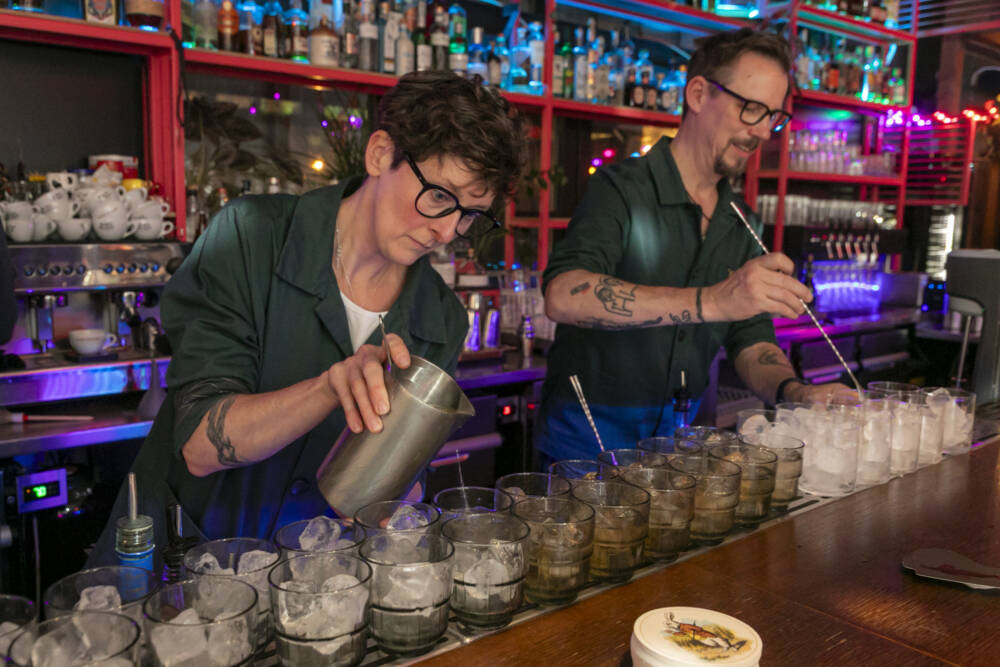 Auch beim Championsdinner waren Constanze Lay und ihr Kollege Florian Sonneborn dabei/ ©Jan-Rasmus Lippels