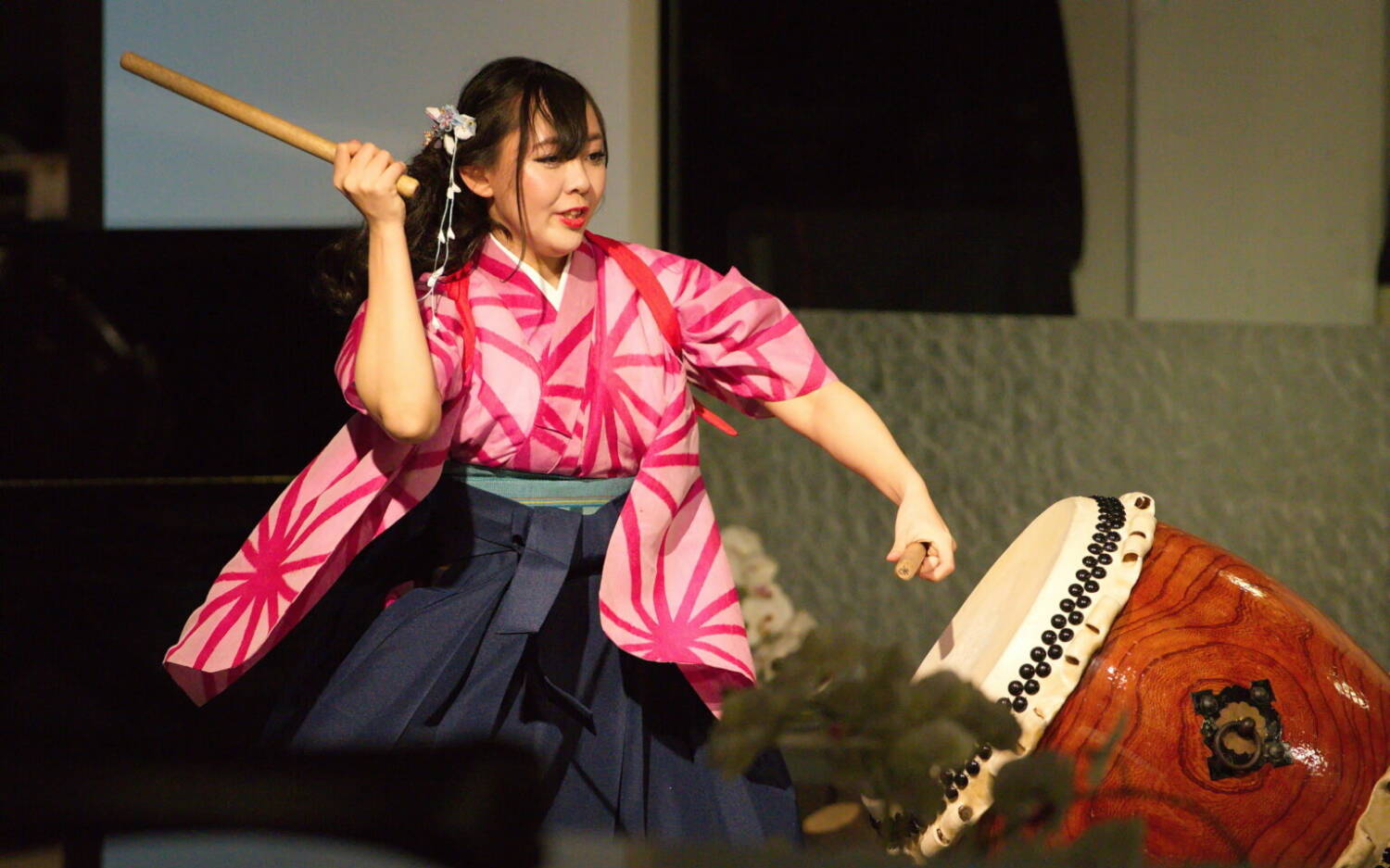 Das Sukeroku Taiko Ensemble trommelt zum Menü – im Februar im japanischen Kaiseki-Restaurant Yoshi im Alsterhaus / ©Malte Klauck